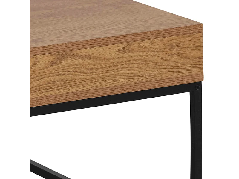 Willow salontafel 4 kamers naturel, zwart.