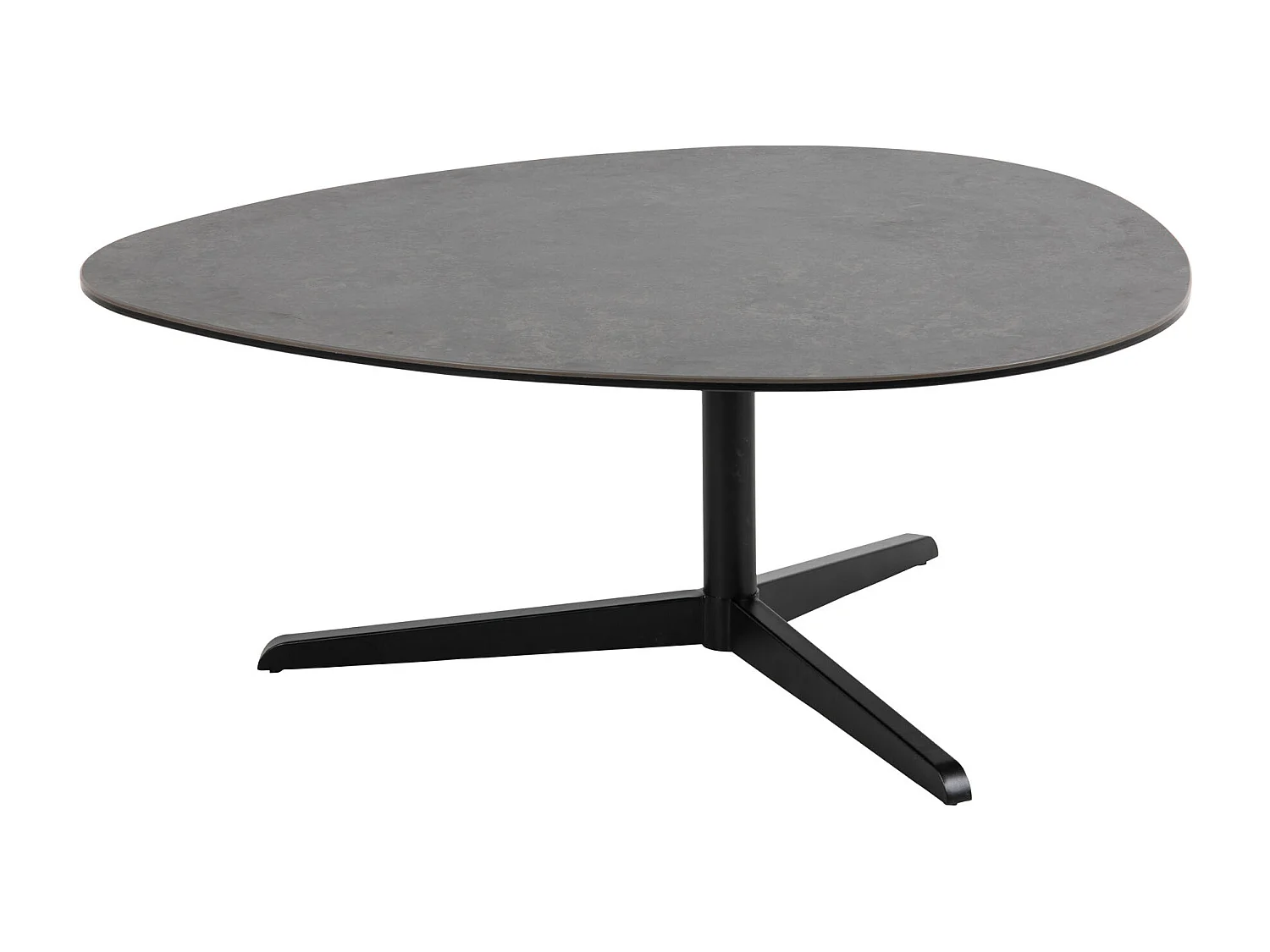 Barnsley Couchtisch 95 x 100 cm Glas Schwarz.