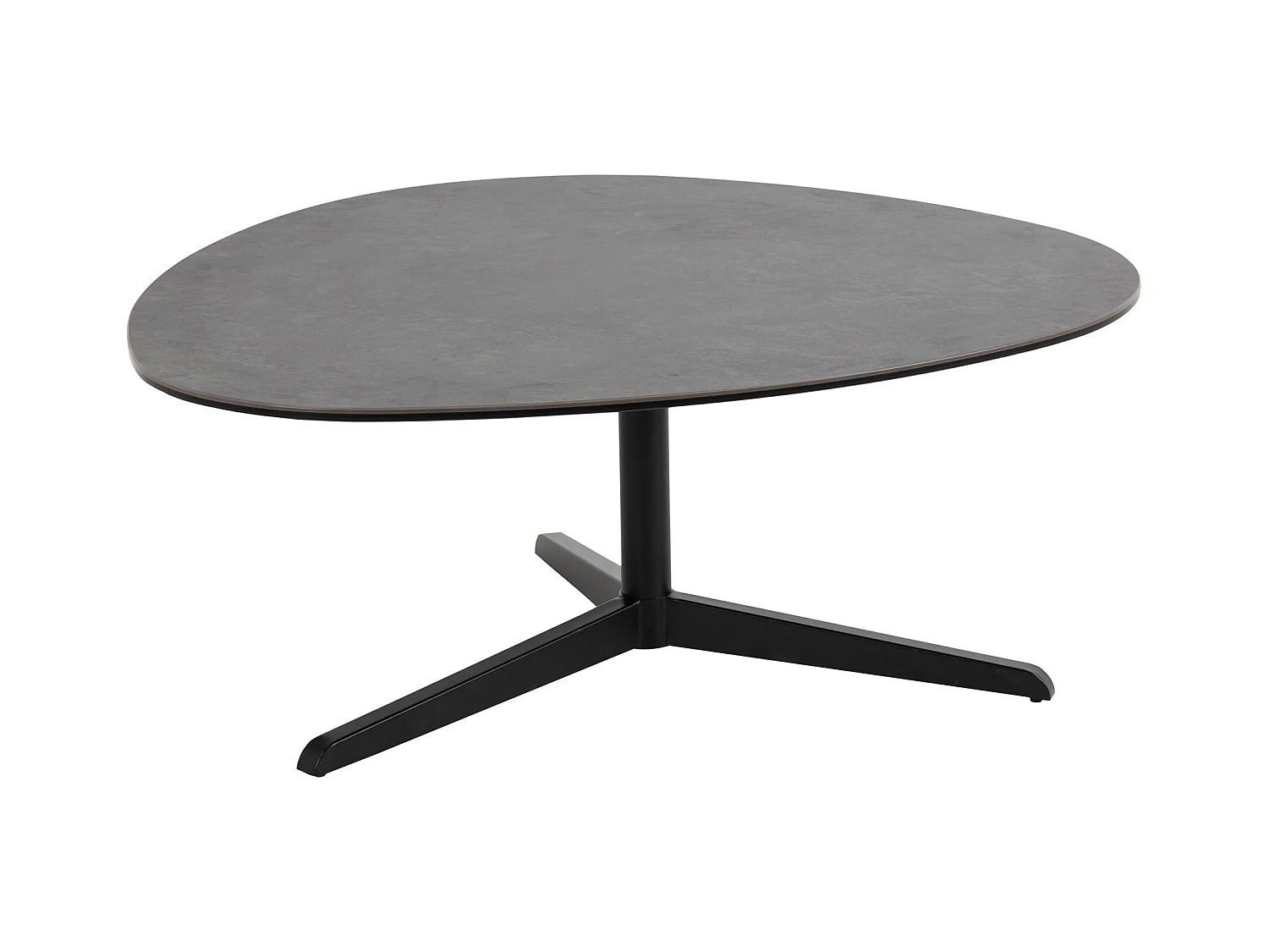 Barnsley Table basse 95 x 100 cm verre noir.