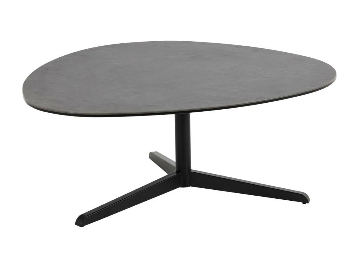 Barnsley Table basse 95 x 100 cm verre noir.