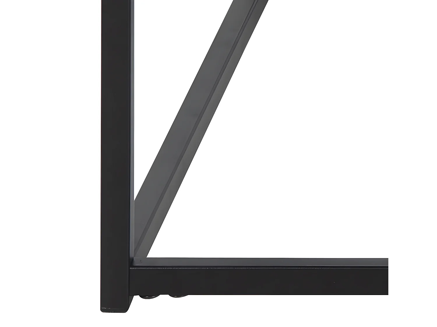 Sea Table basse avec porte-journaux, noir.