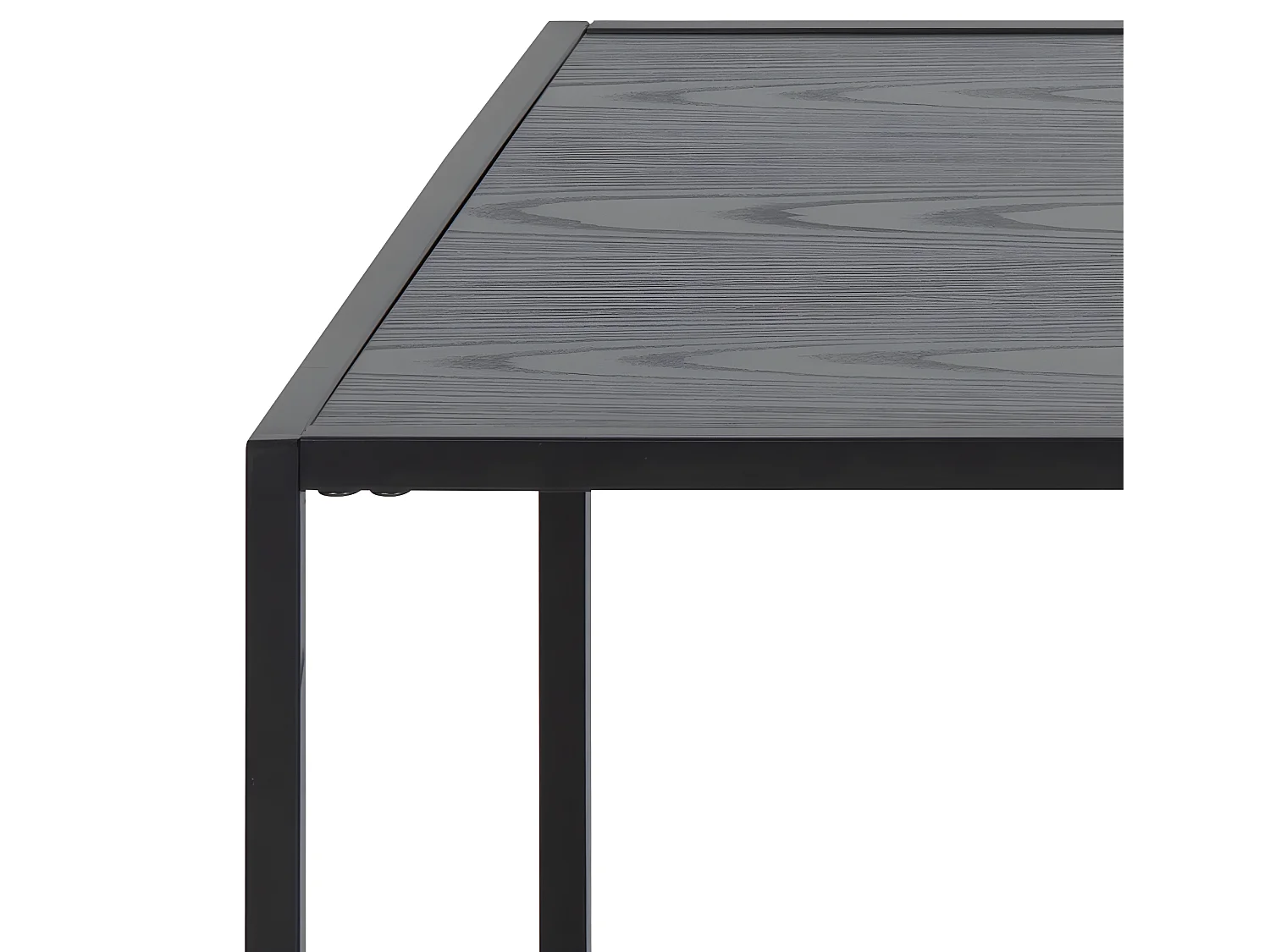 Sea Table basse avec porte-journaux, noir.