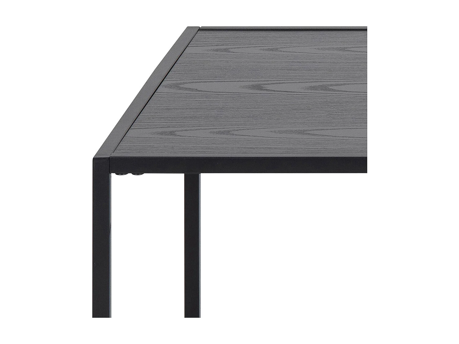 Sea Table basse avec porte-journaux, noir.