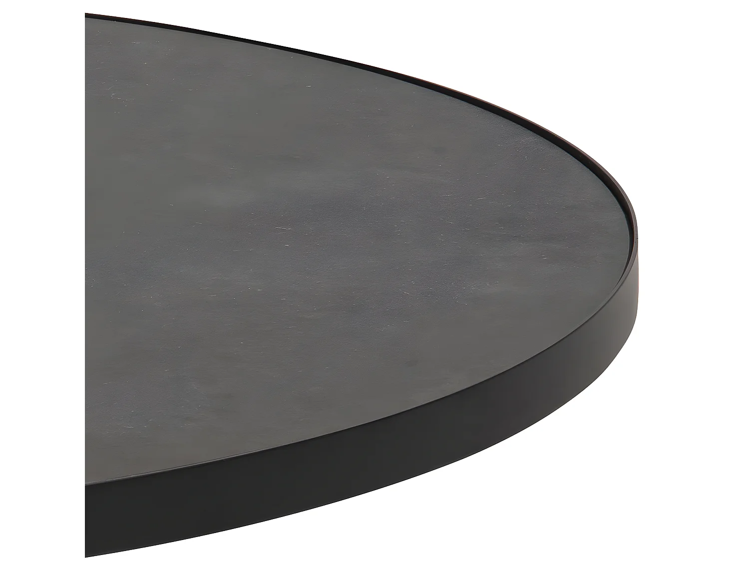 Sun Table basse Ø85 cm, noir.