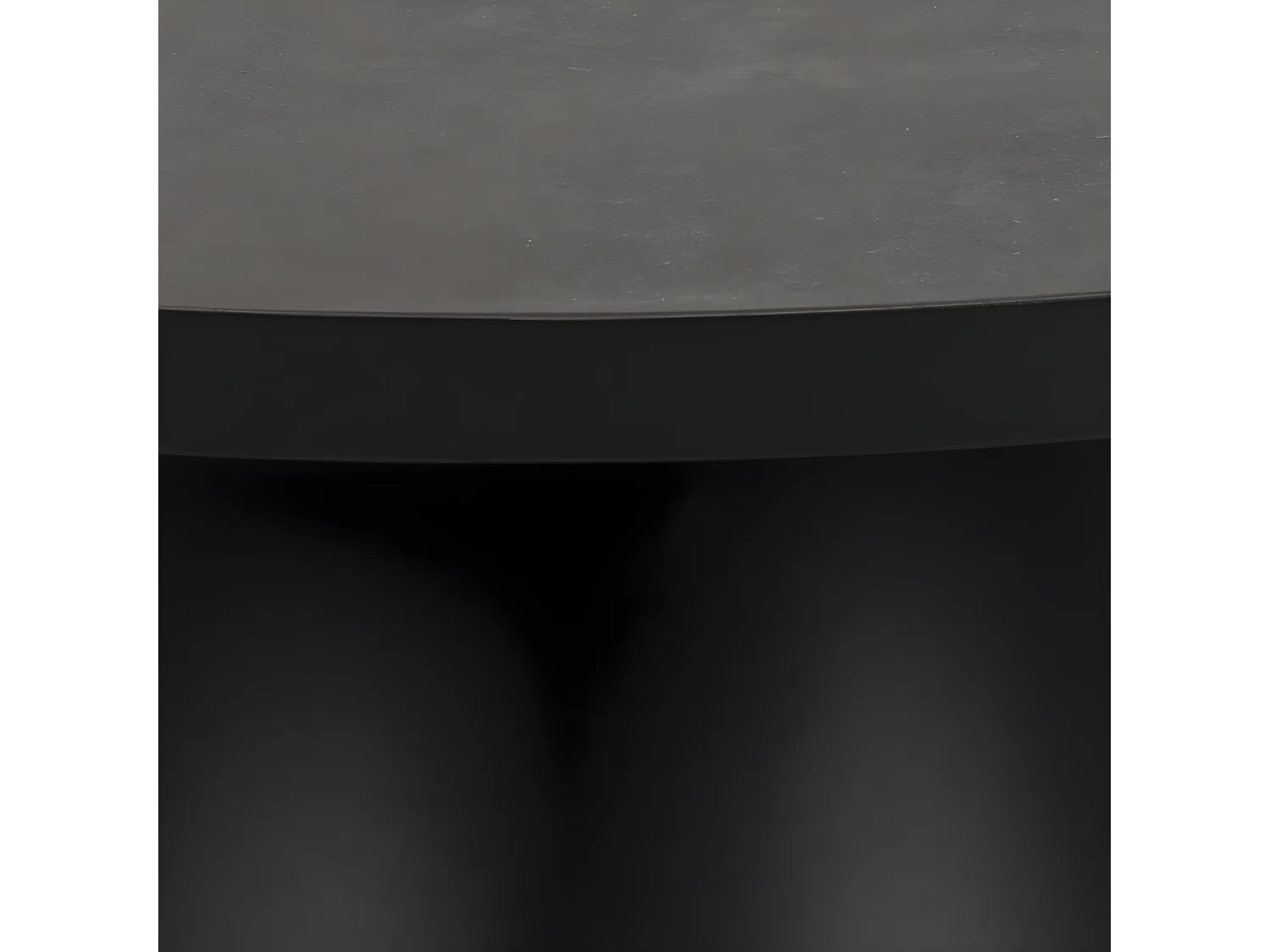 Sun Table basse Ø85 cm, noir.