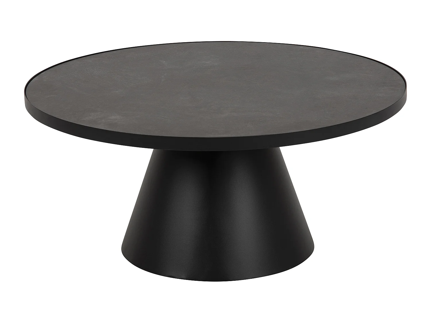 Sun salontafel Ø85 cm zwart.