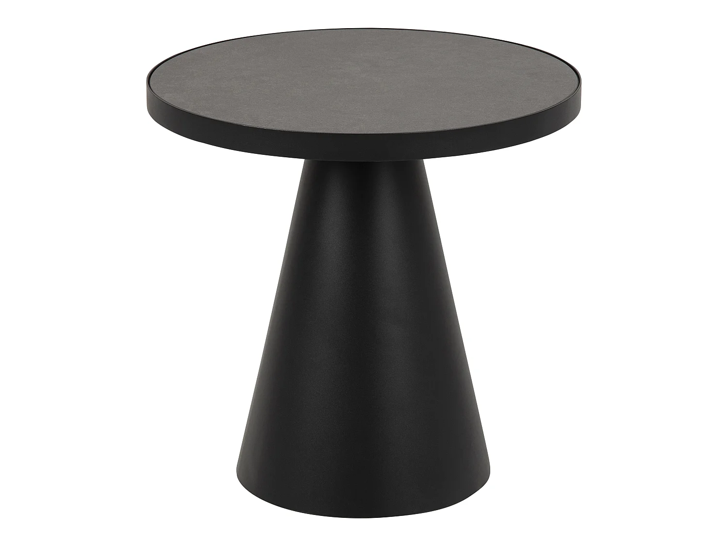 Tavolino Sun Ø45 cm nero.