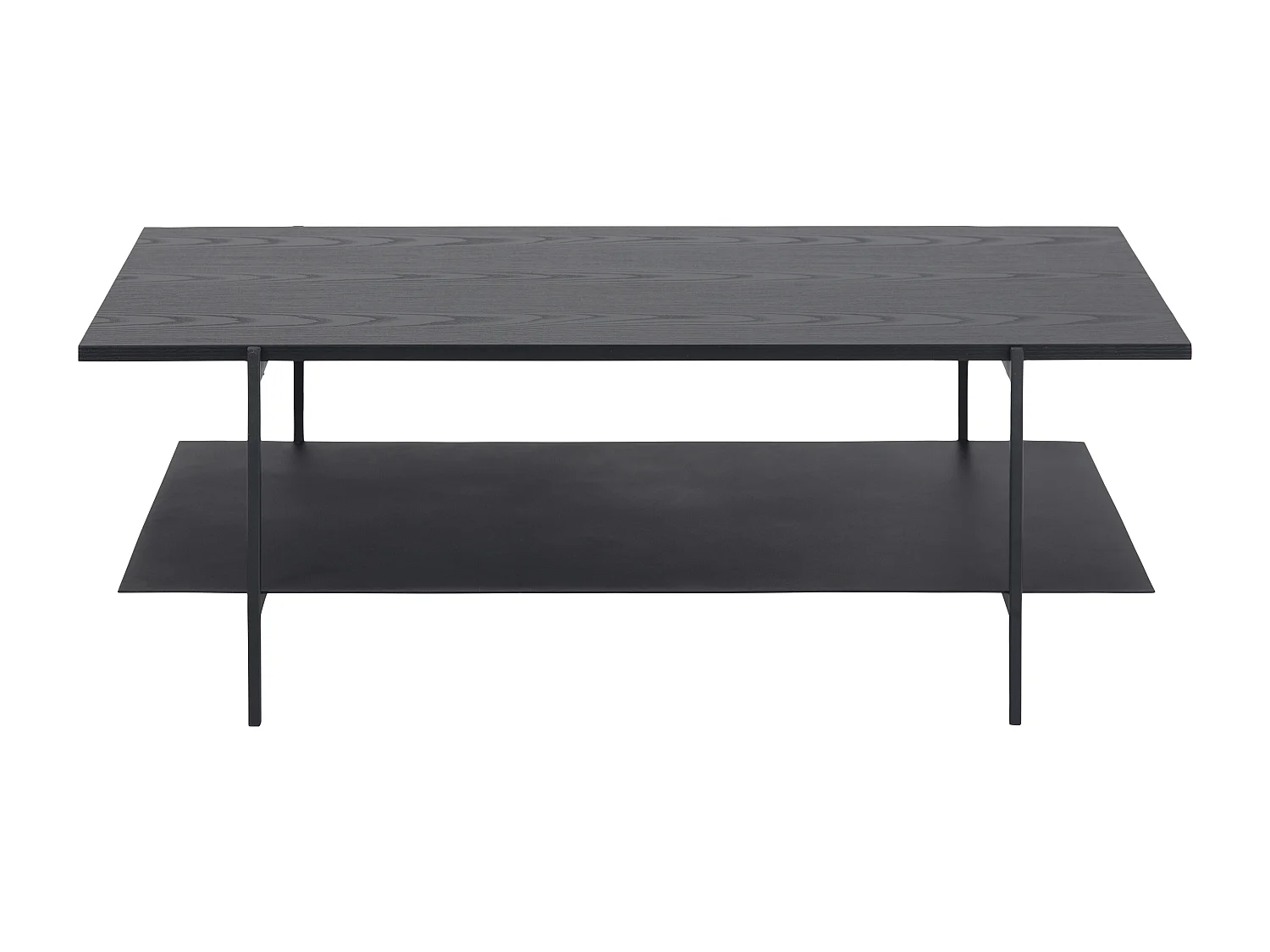 Angus Table basse avec 1 espace de rangement, noir.