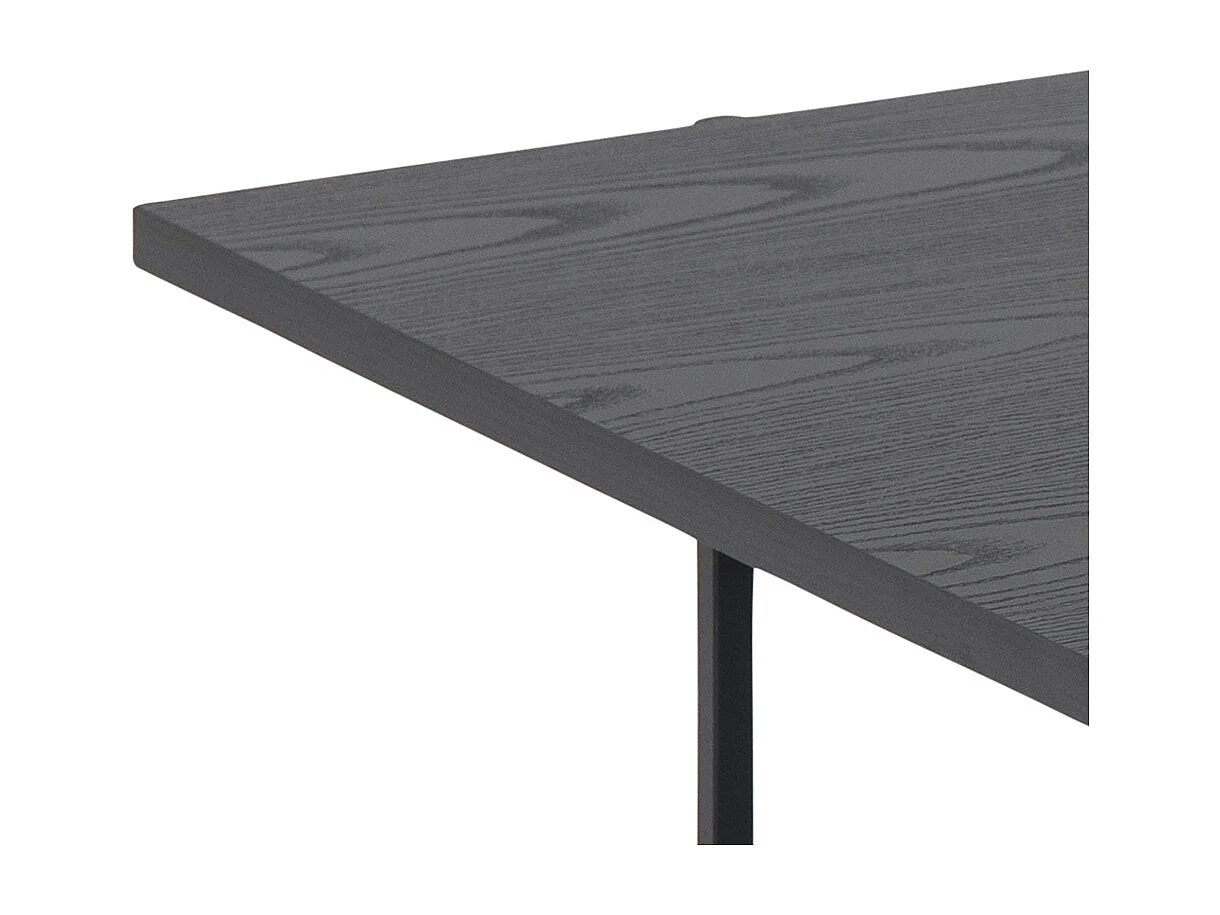 Angus Table basse avec 1 espace de rangement, noir.