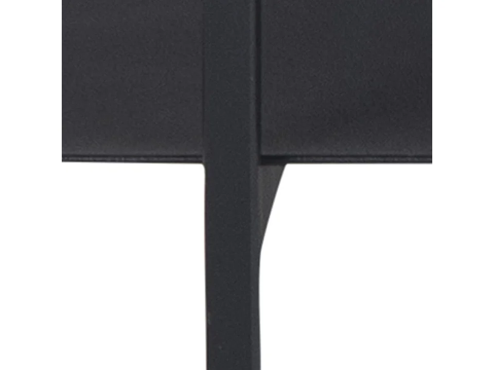 Angus Table basse avec 1 espace de rangement, noir.