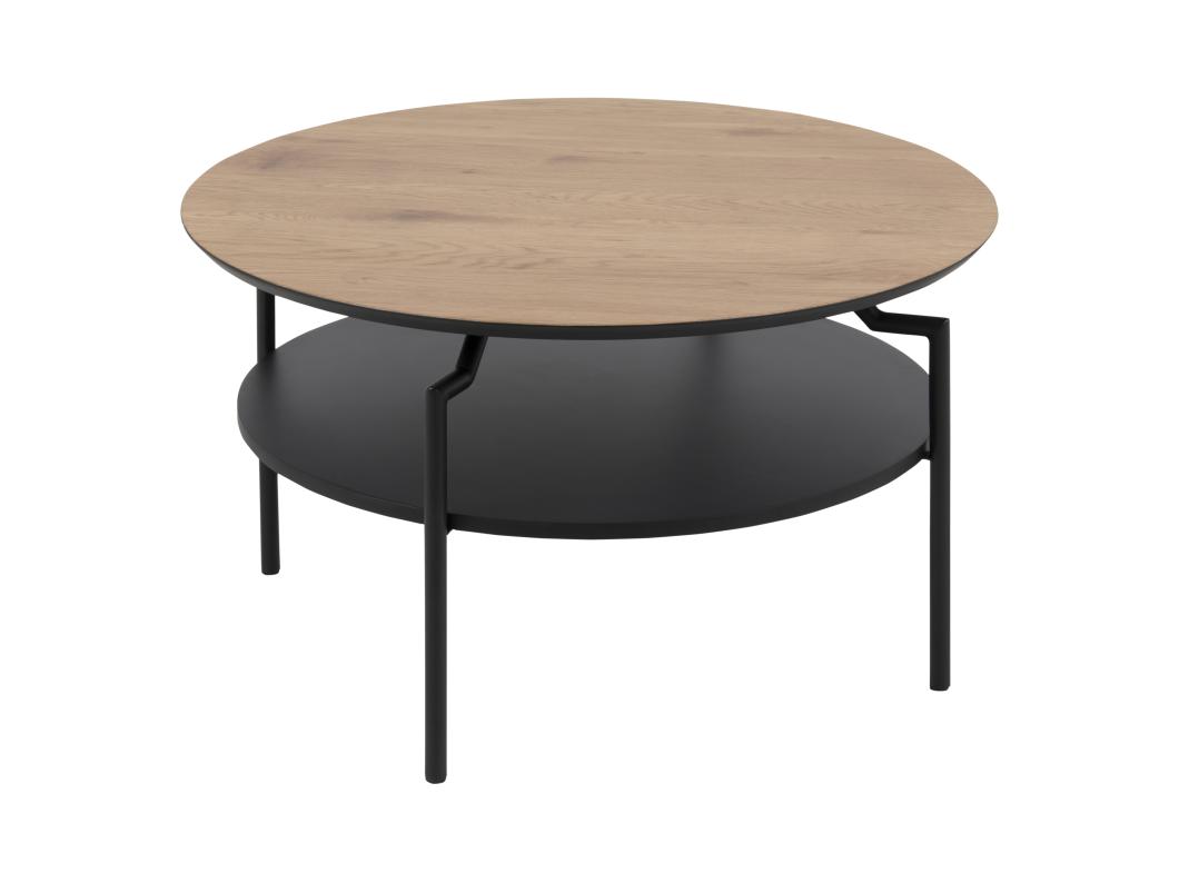 Gold salontafel Ø80 cm zwart.