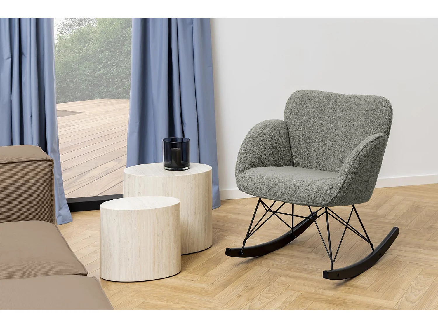 Mice Couchtisch Satz von 2 Stück beige.