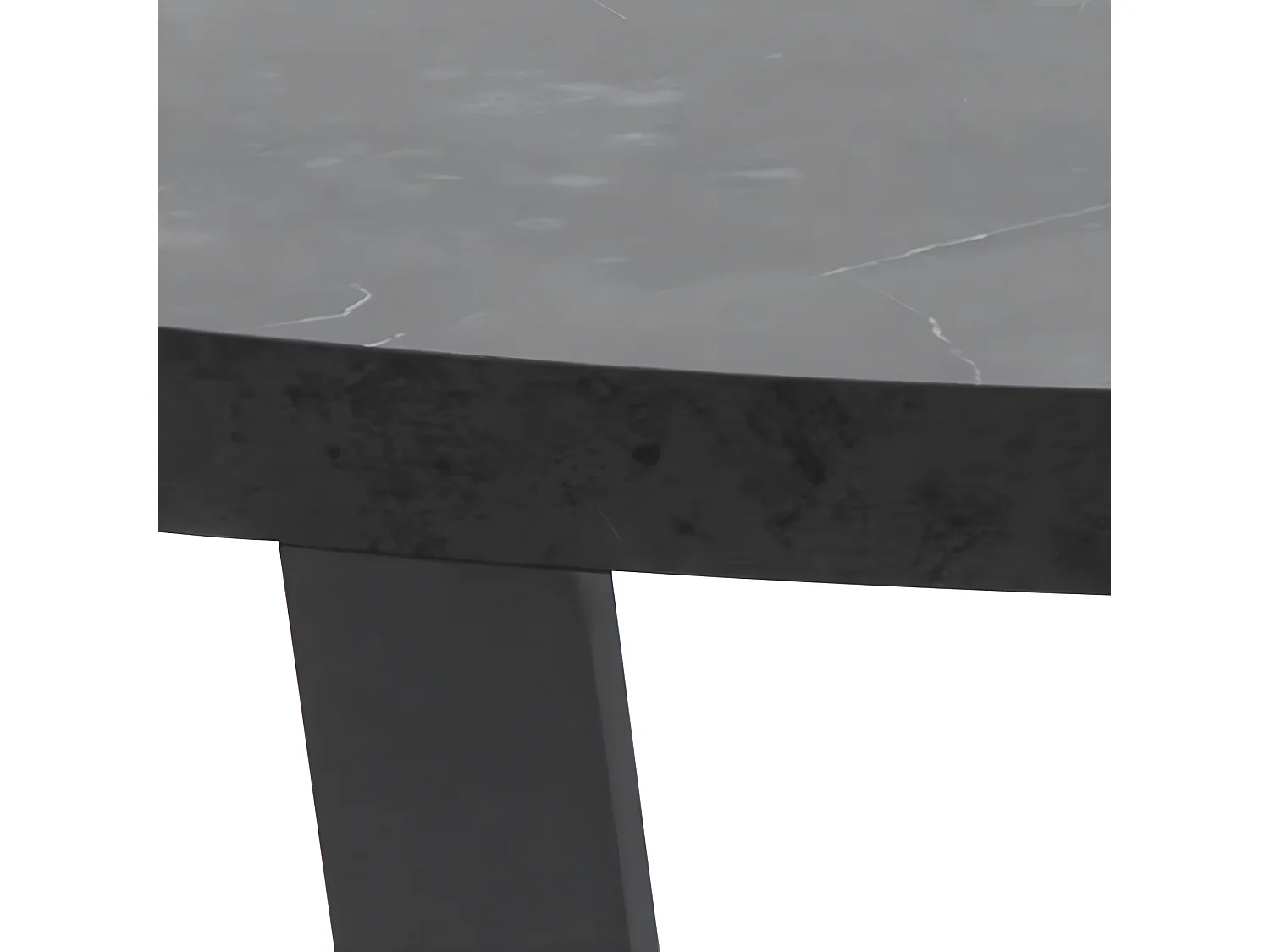 Amst Table basse, impression marbre noir.