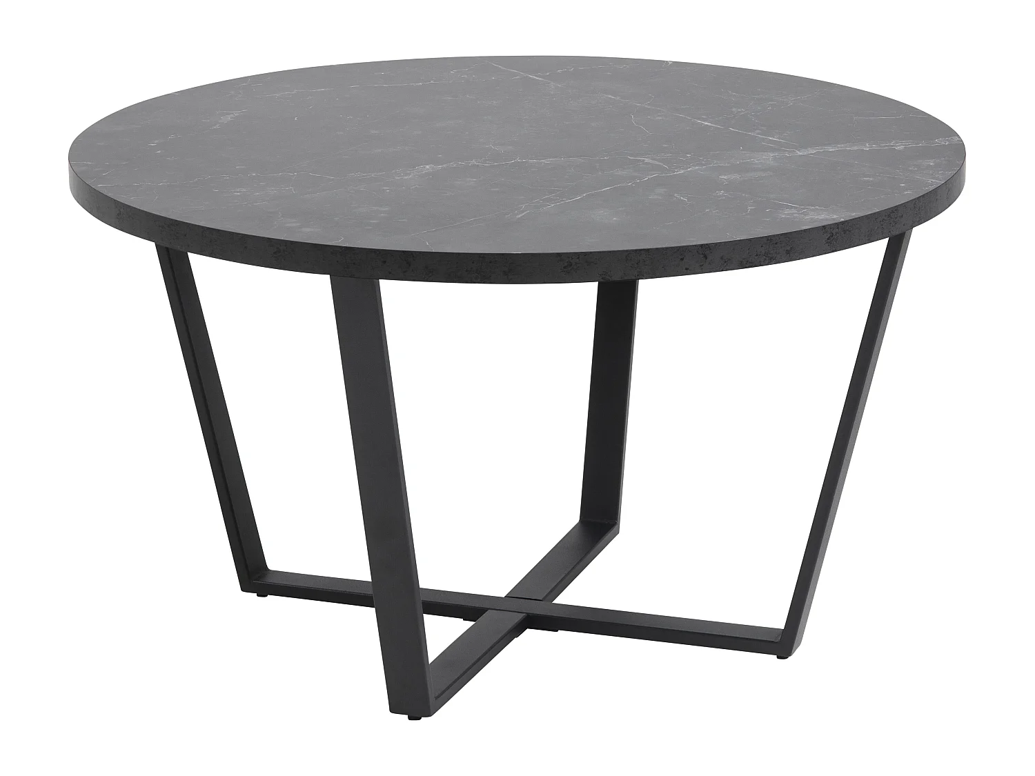Amst Table basse, impression marbre noir.