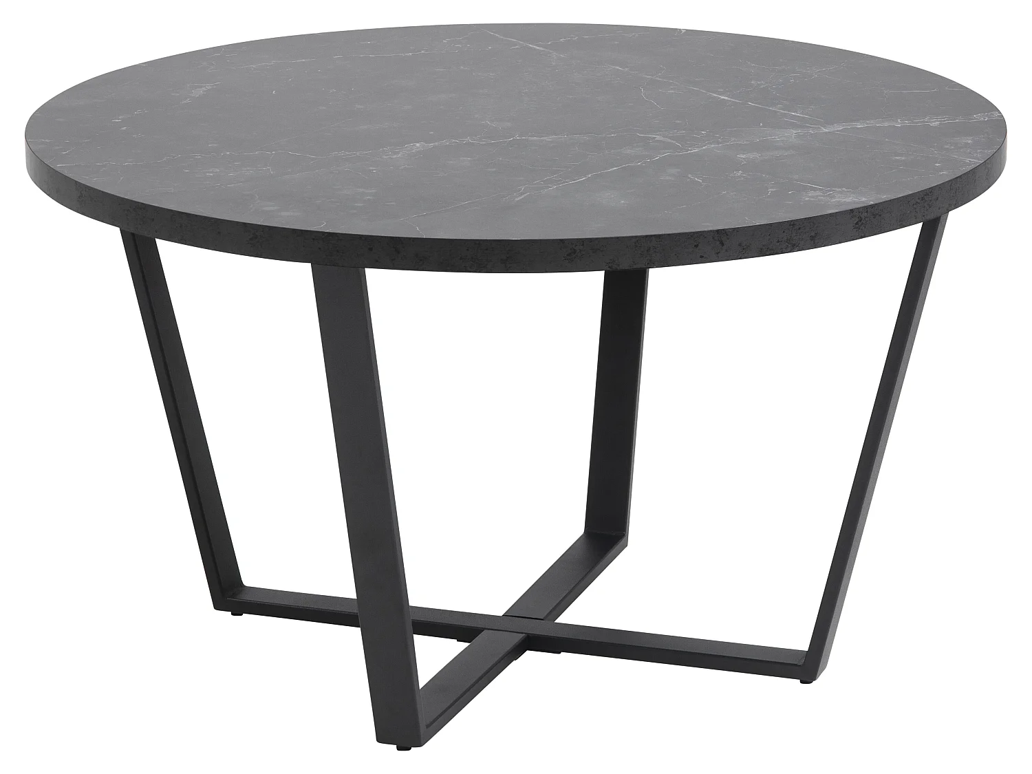 Amst Table basse, impression marbre noir.