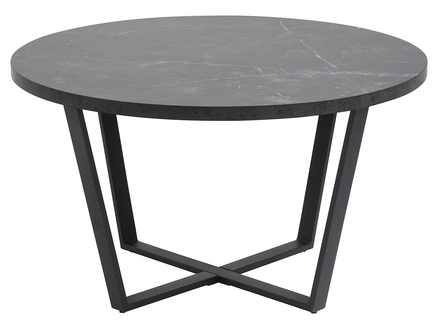 Amst Table basse, impression marbre noir.