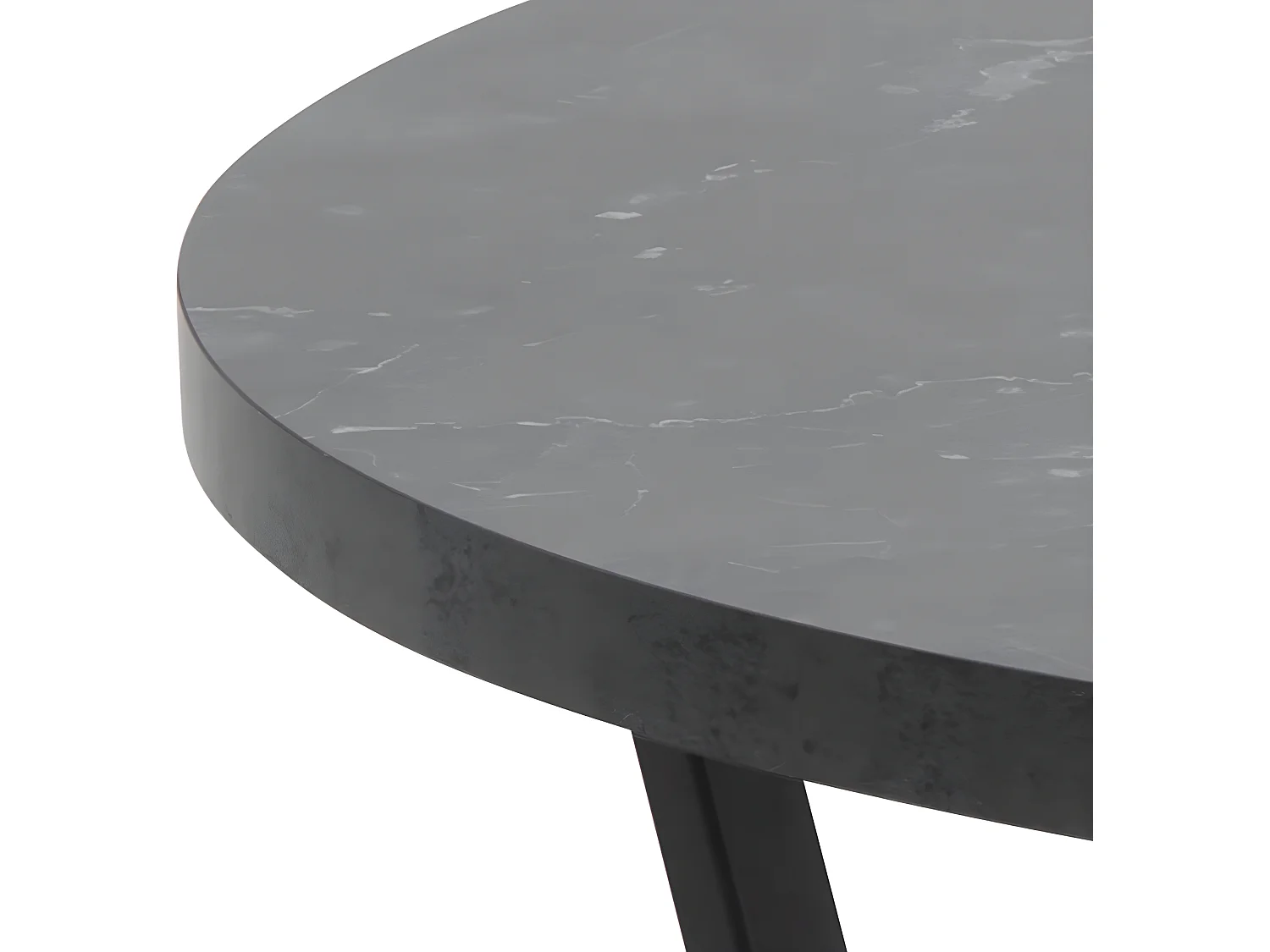 Amst Table basse, impression marbre noir.