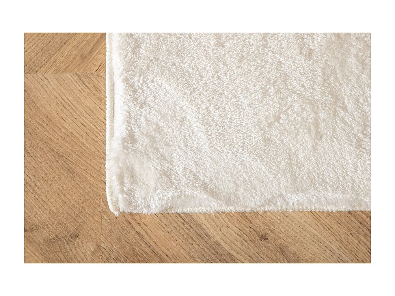 Blanca vloerkleed 300x200 cm polyester wit.