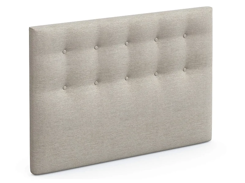 Tête de lit déco capitonnée beige lin - SOMEO 180