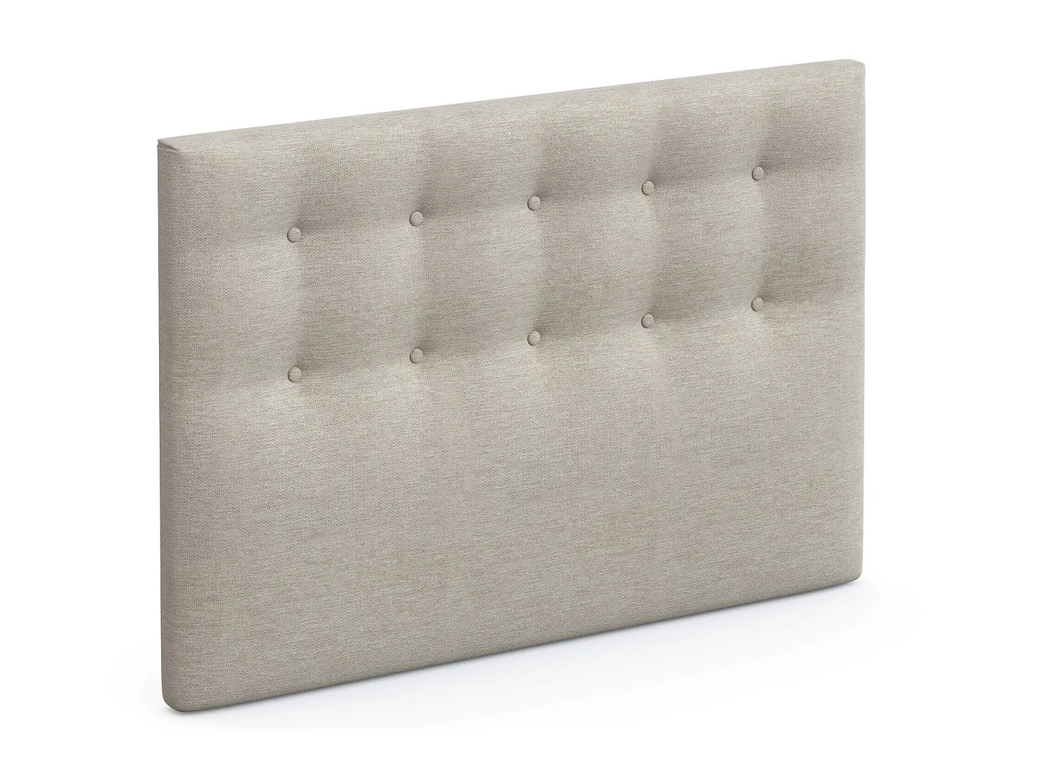 Tête de lit déco capitonnée beige lin - SOMEO 160