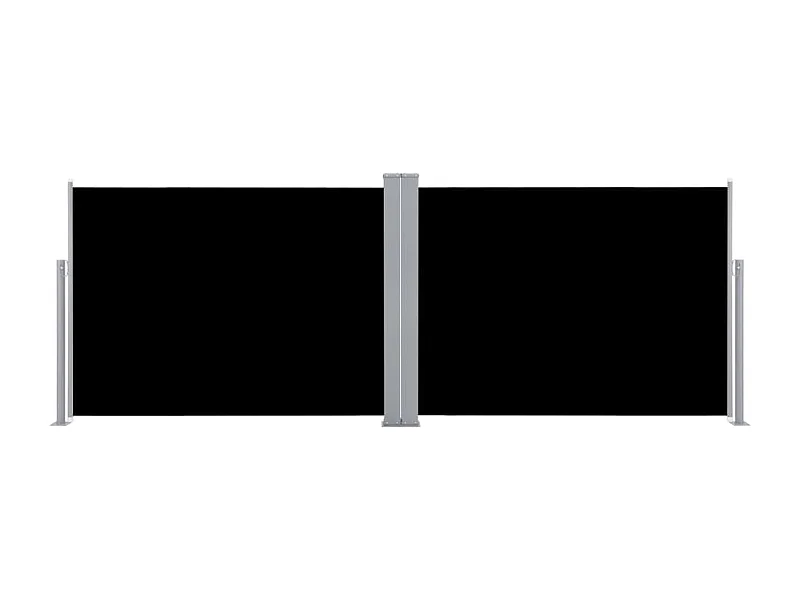 Tenda laterale retrattile 100 x 1000 cm nera 02_0007425