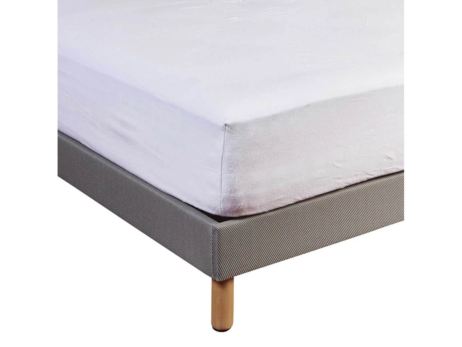 Protège matelas molleton 100% coton - bonnet 40 cm 160x200