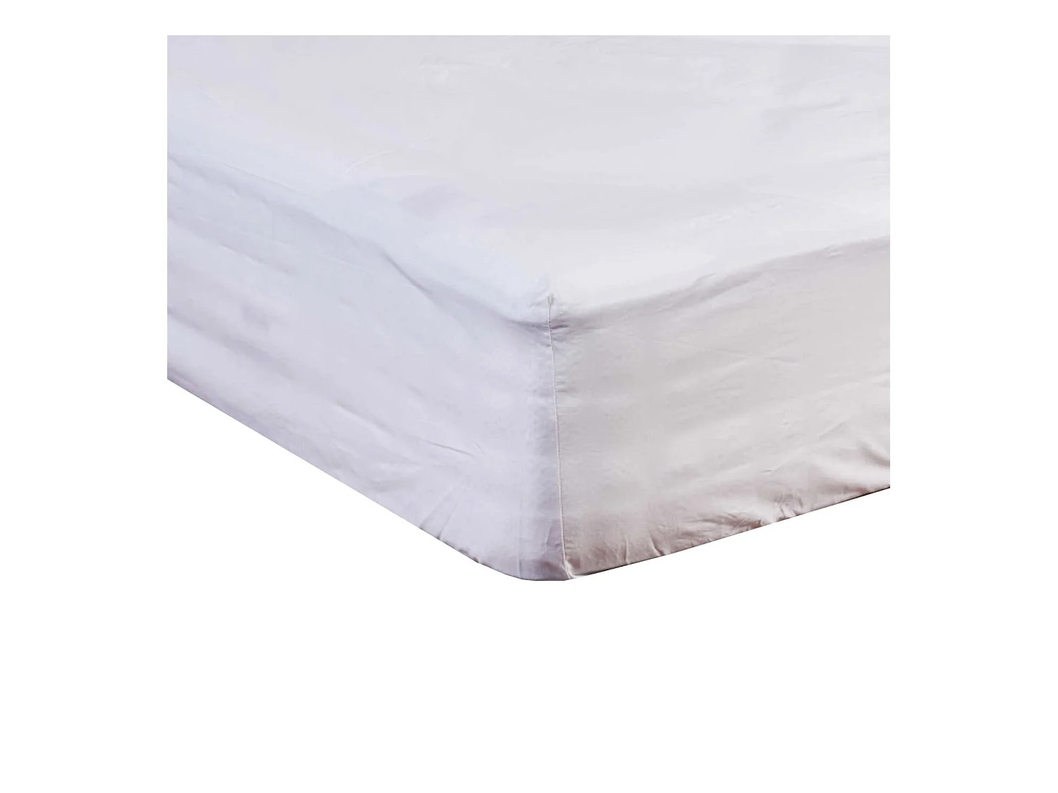 Protège matelas molleton 100% coton - bonnet 40 cm 160x200