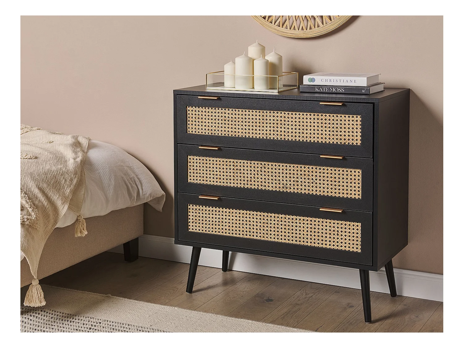 Cassettiera 3 cassetti OPOCO Nero