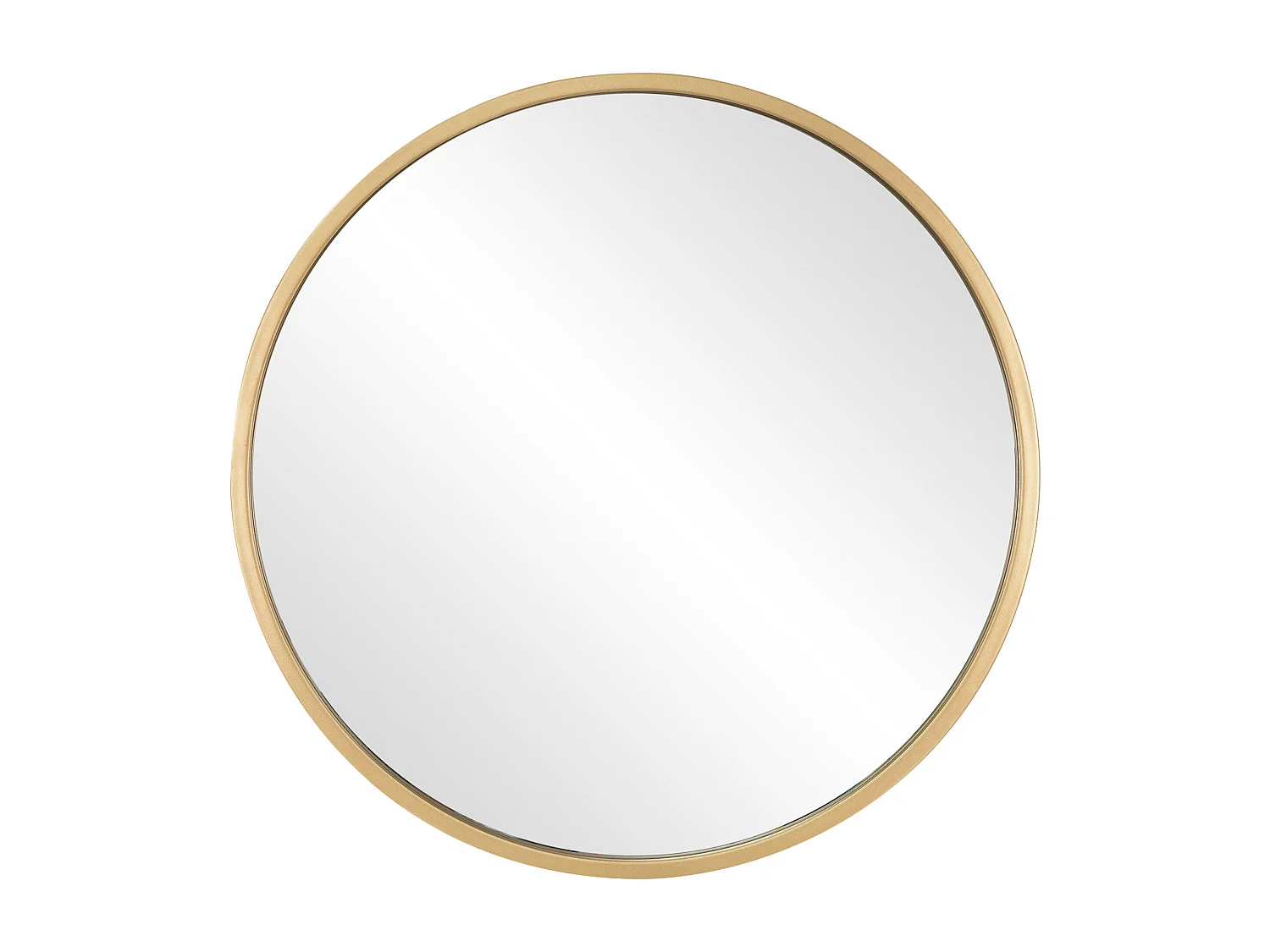 Miroir mural rond doré miroir suspendu décoratif maquillage salon/chambre Ø60 cm