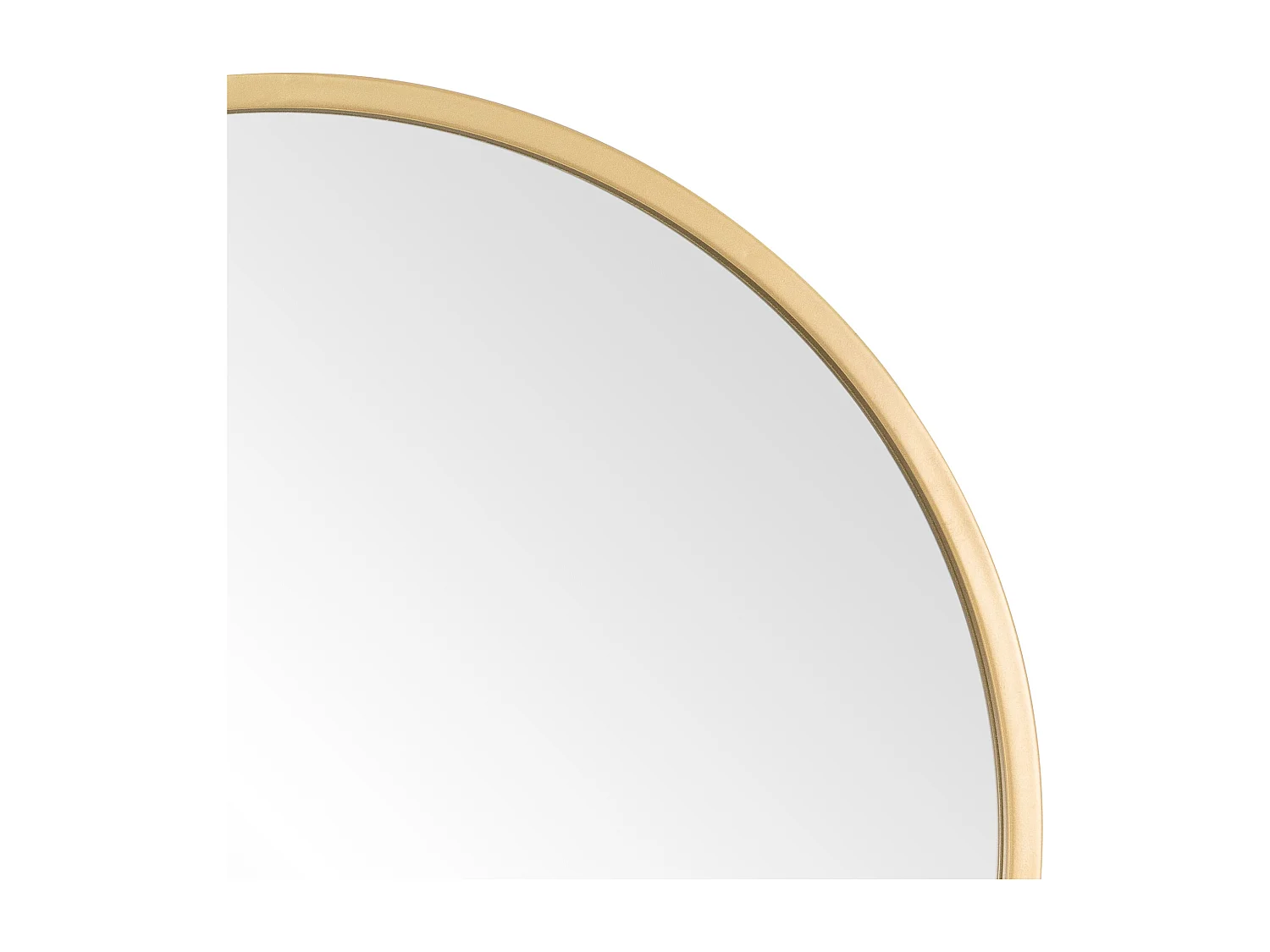 Miroir mural rond doré miroir suspendu décoratif maquillage salon/chambre Ø60 cm