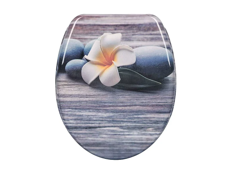 Tapas de inodoro Tapa de inodoro de duroplast con descenso automático en diseño decorativo 19_0000697