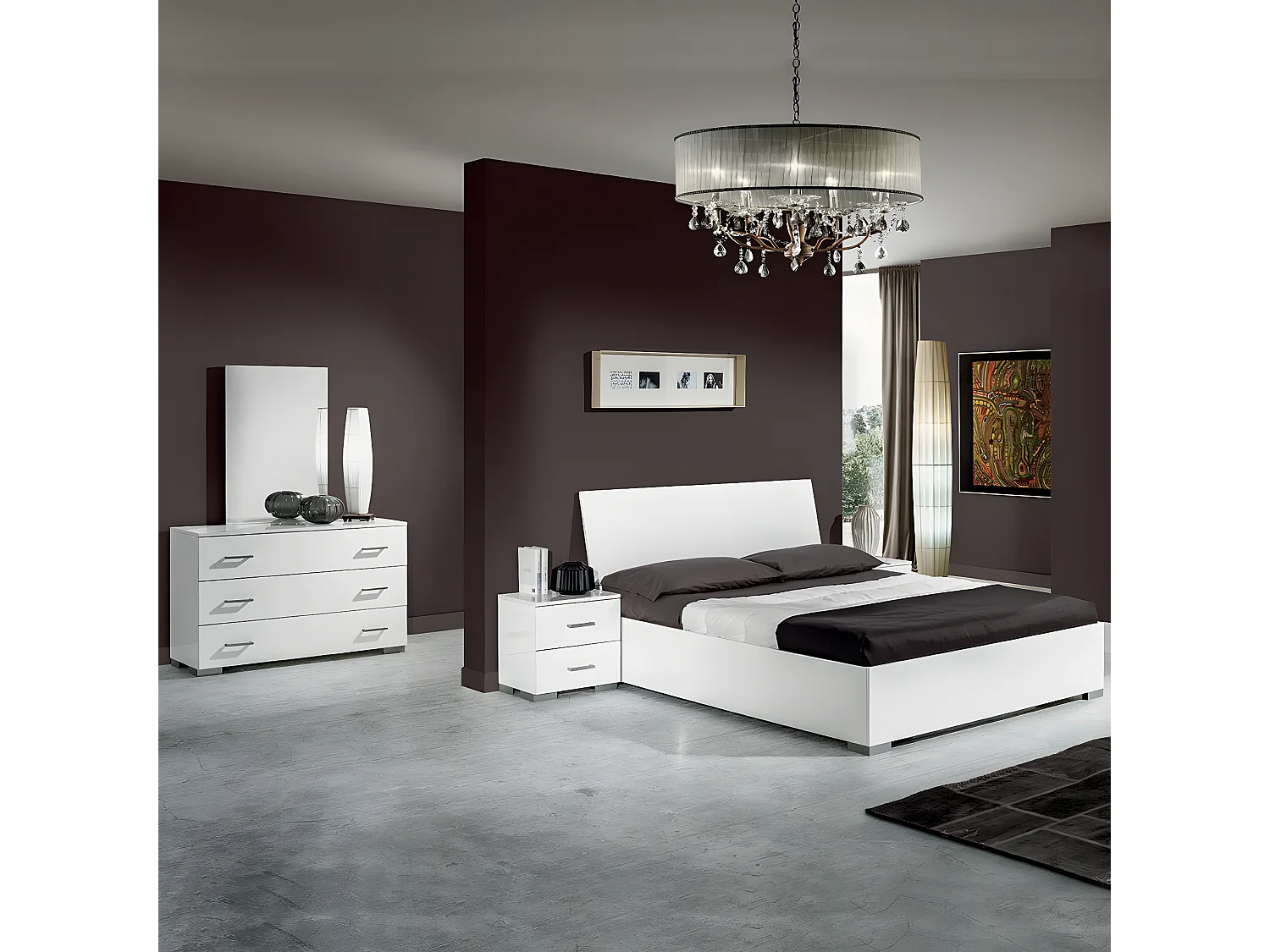 VINIA BLANCHE - Miroir Rectangulaire 60x90cm