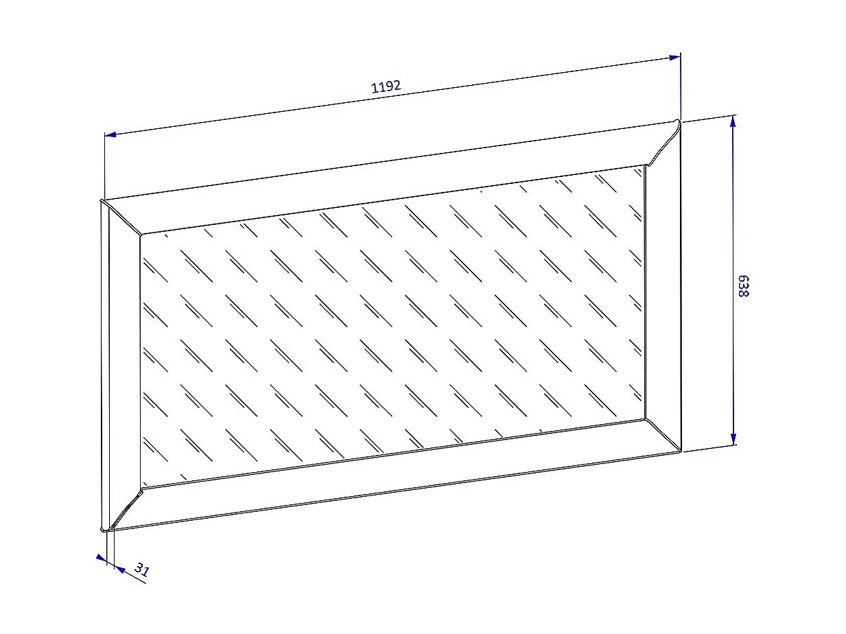 Grand miroir noir et doré collection DOHA. Accessoire idéal pour votre chambre ou salle à manger