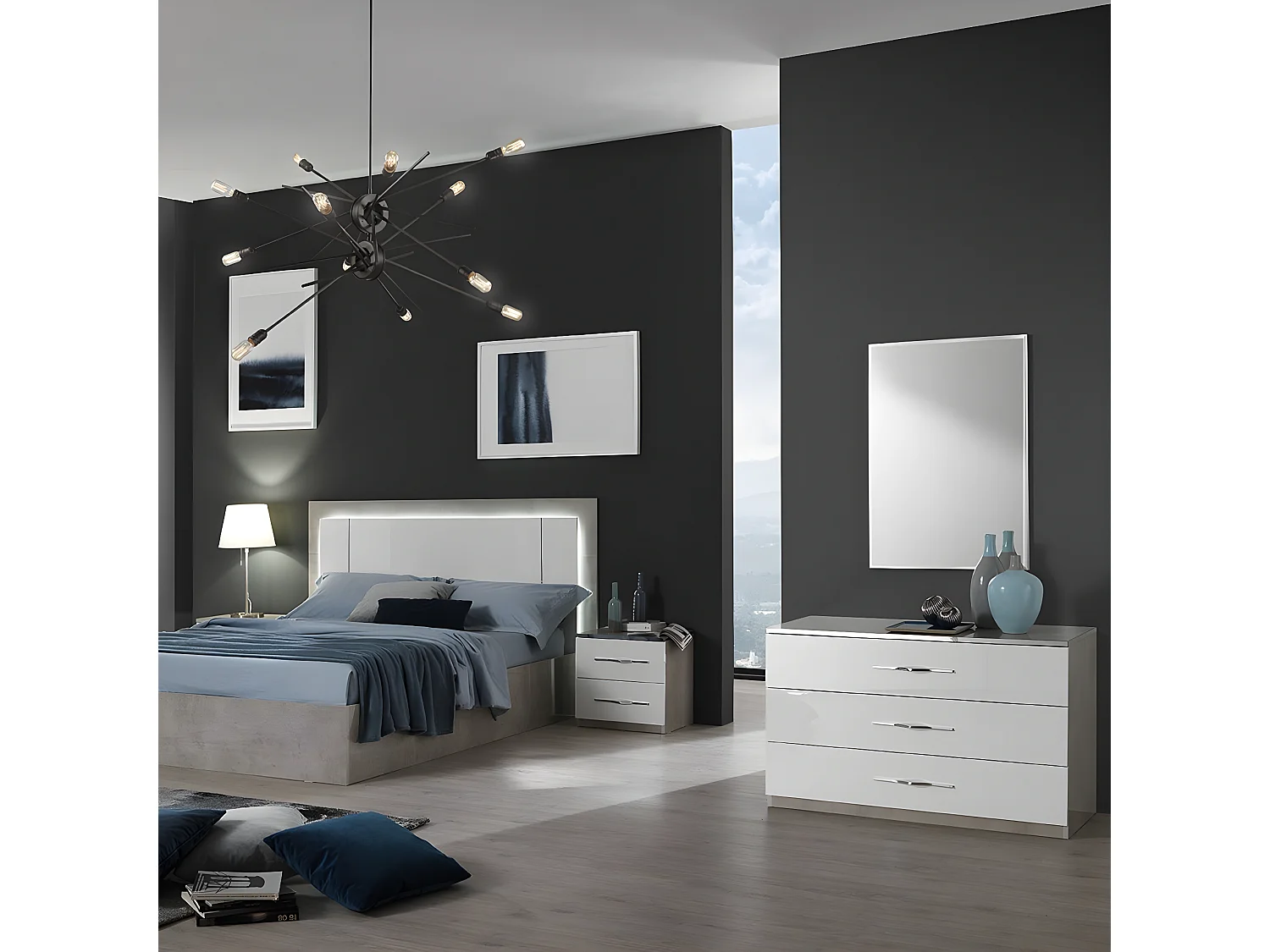 CELIAN - Miroir Rectangulaire 60x90cm Blanc