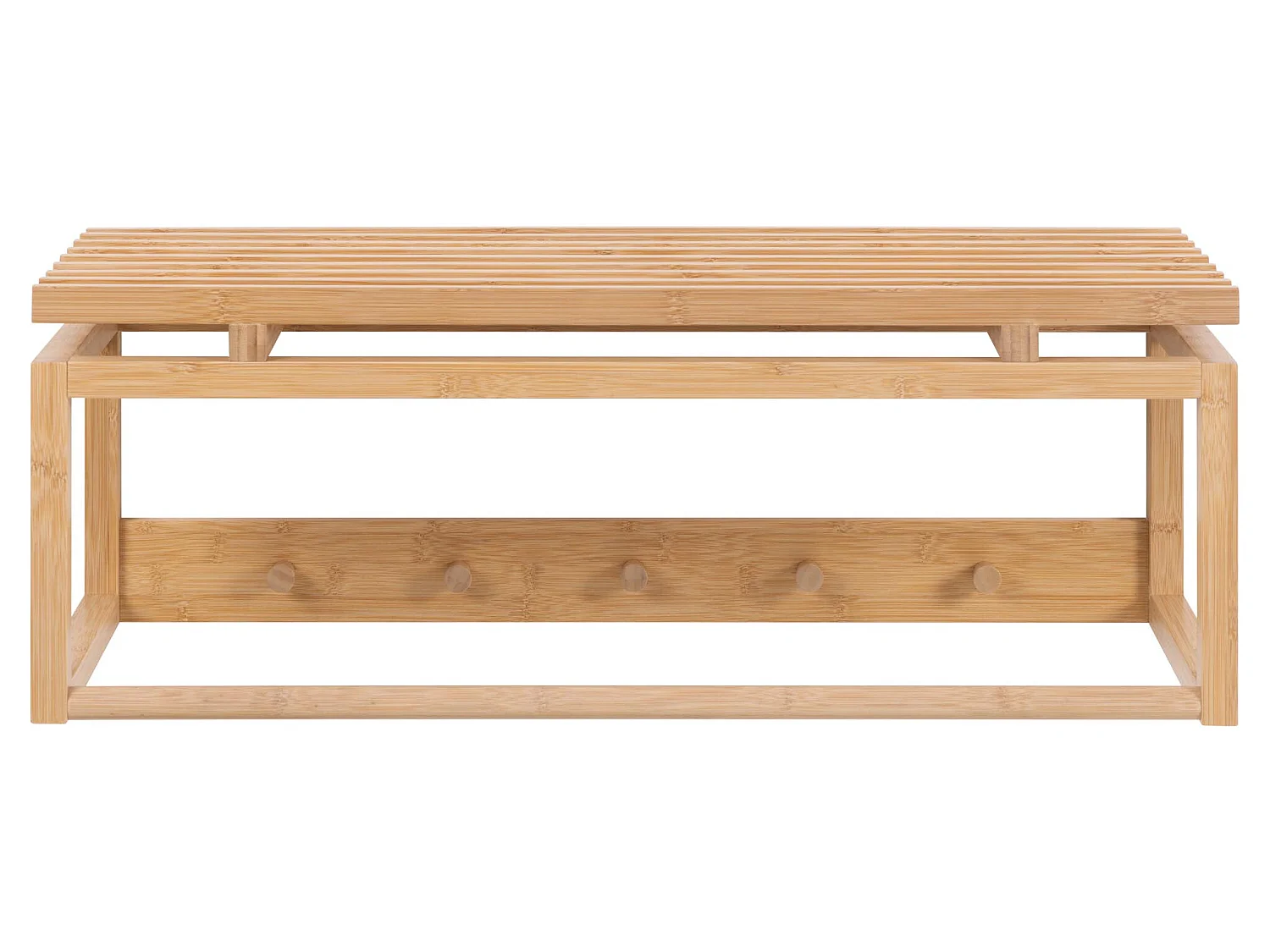 Balou kapstok 1 plank og 4 haken bamboe.