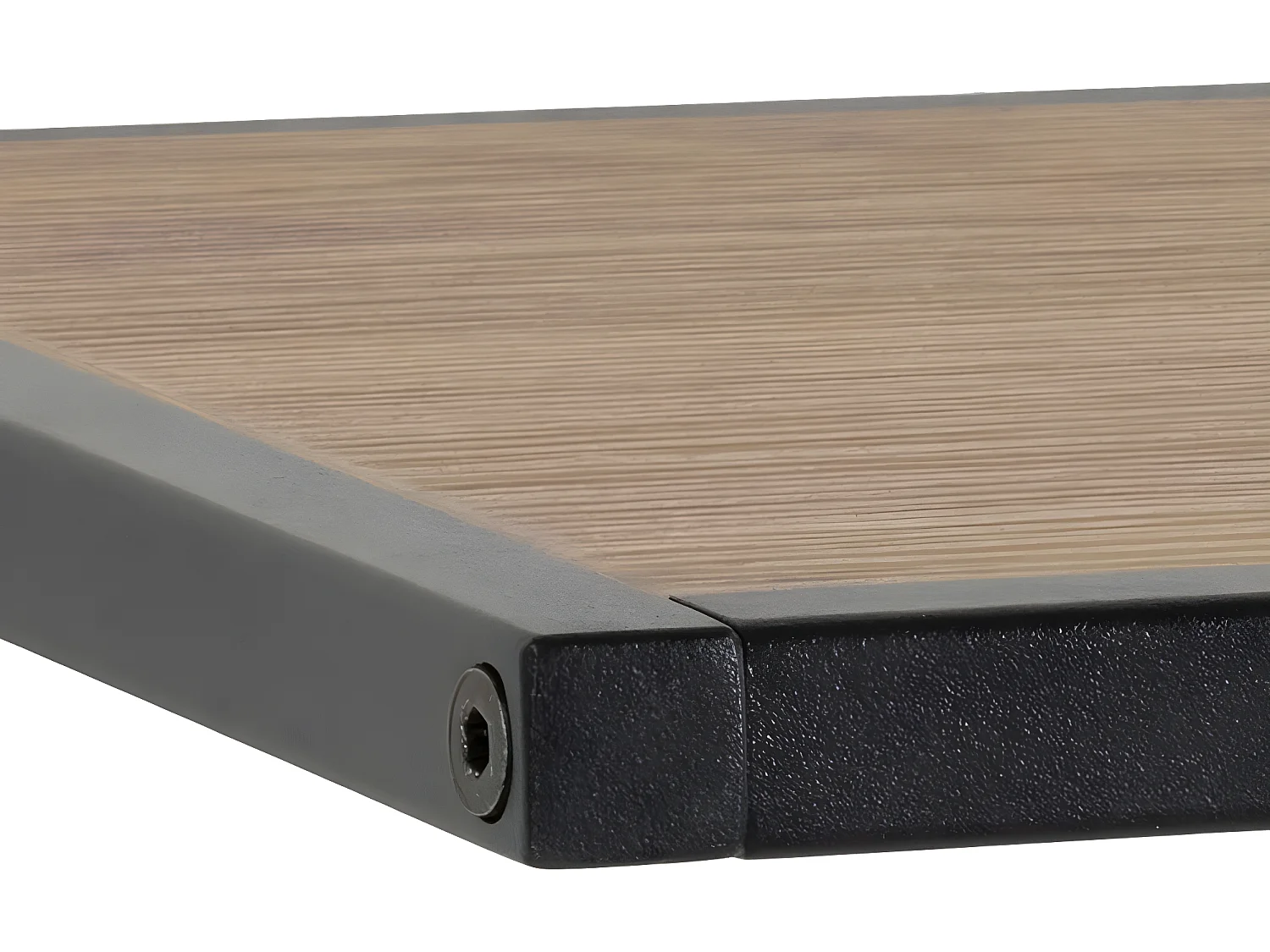 Sea kapstok 1 hoedenplank, 4 haken zwart, naturel.