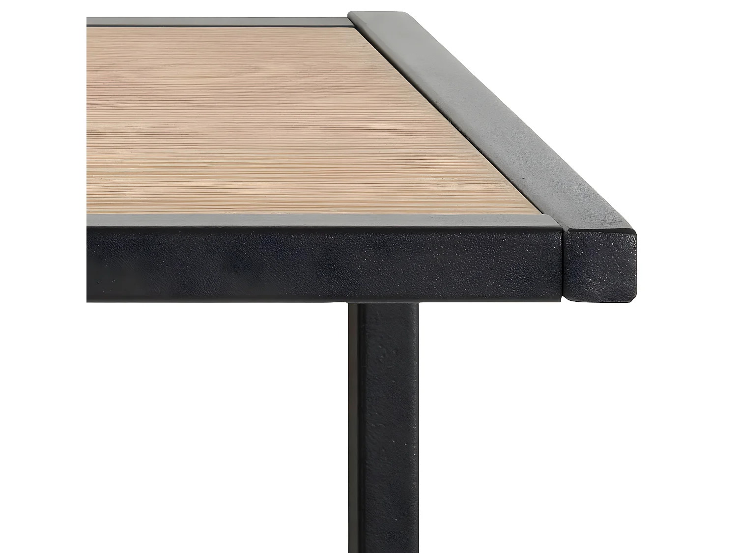 Sea kapstok 1 hoedenplank, 4 haken zwart, naturel.