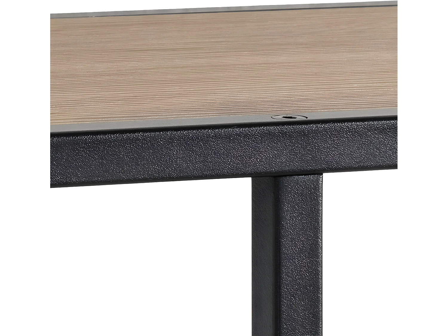 Sea kapstok 1 hoedenplank, 4 haken zwart, naturel.