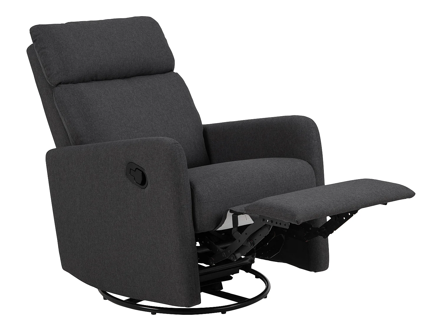 Miks Fauteuil relax avec fonction balançoire, gris.