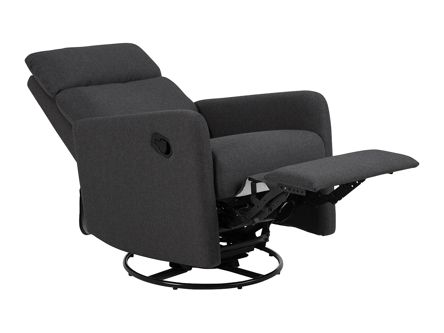 Miks Fauteuil relax avec fonction balançoire, gris.