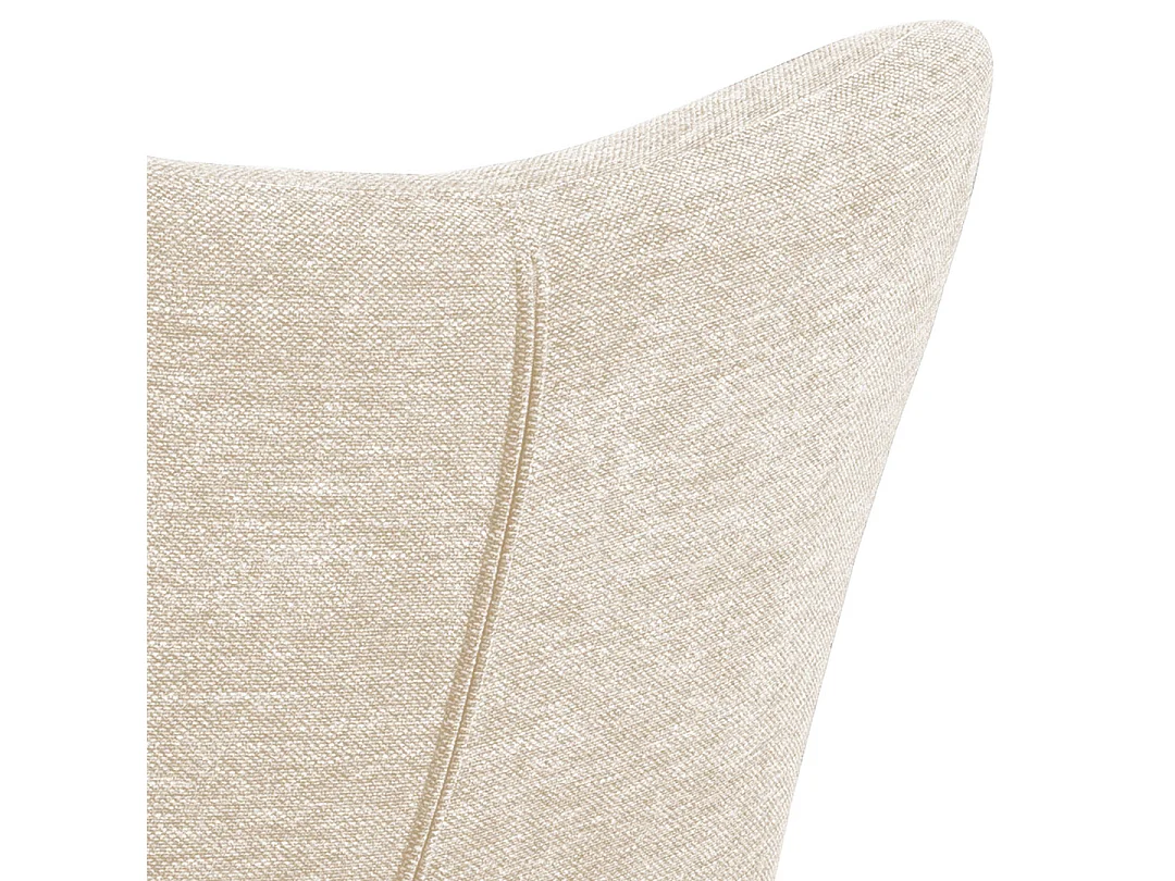 Talgarth Fauteuil relax avec tabouret, crème, noir.