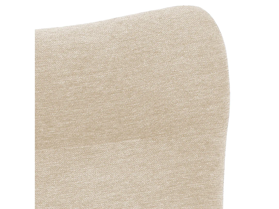 Talgarth Fauteuil relax avec tabouret, crème, noir.