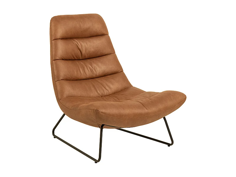 Milford fauteuil cognac.