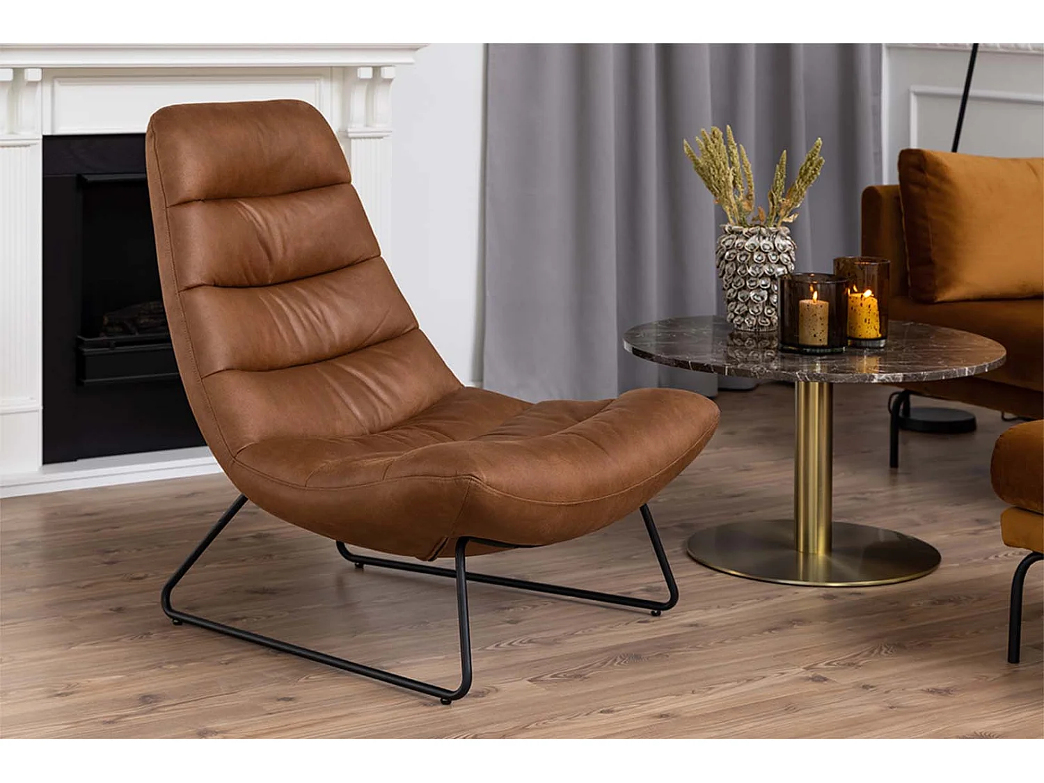 Milford Fauteuil, cognac.