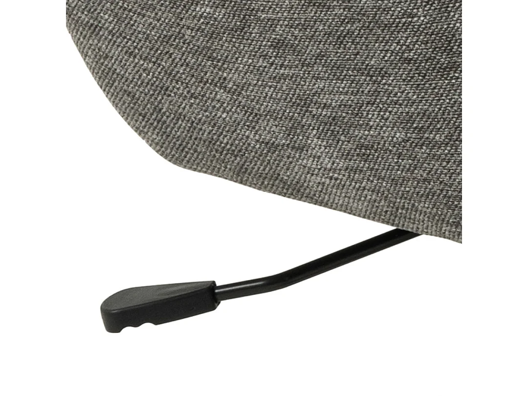 Talgarth Fauteuil relax avec tabouret, anthracite.