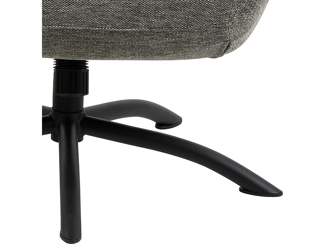 Talgarth Fauteuil relax avec tabouret, anthracite.