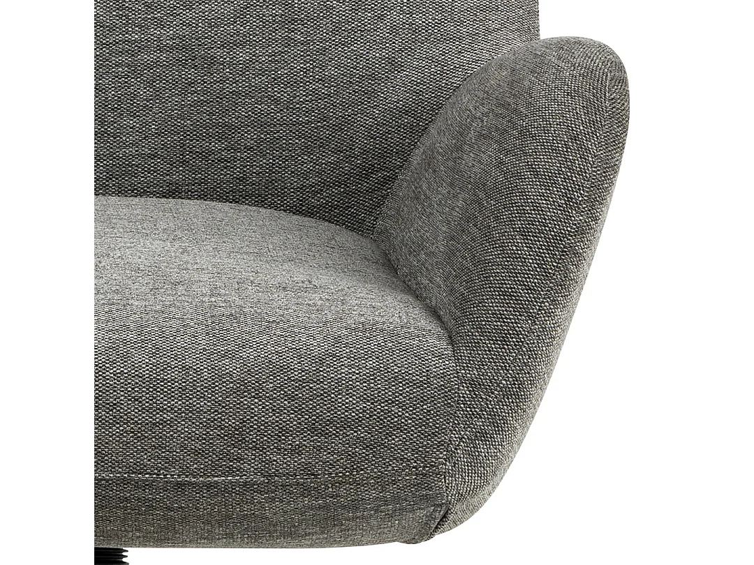 Talgy fauteuil Relaxfauteuil met kruk antraciet.