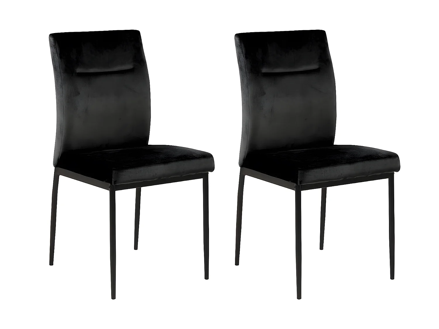 Demi Chaise de salle à manger, noir.