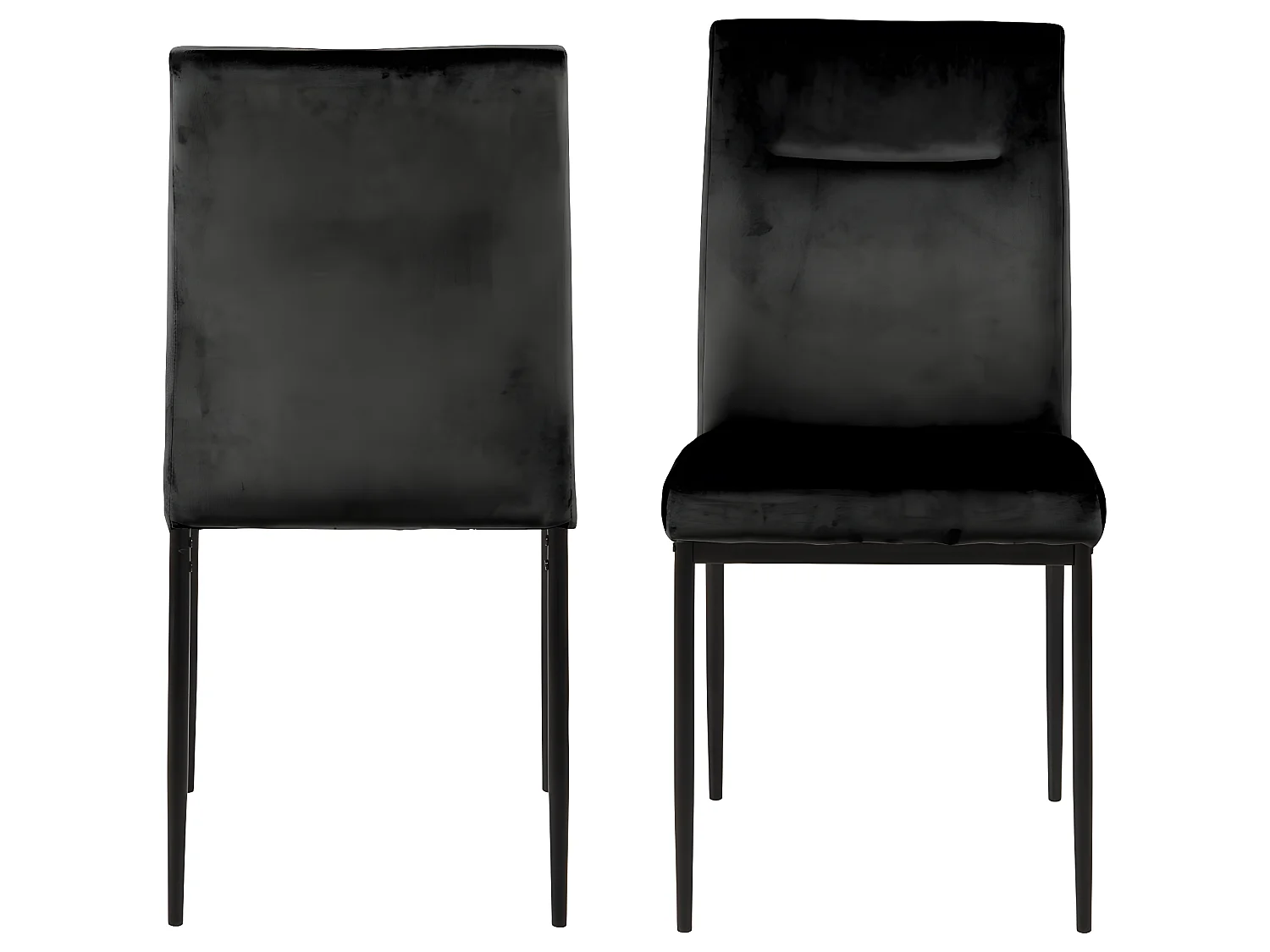 Demi Chaise de salle à manger, noir.