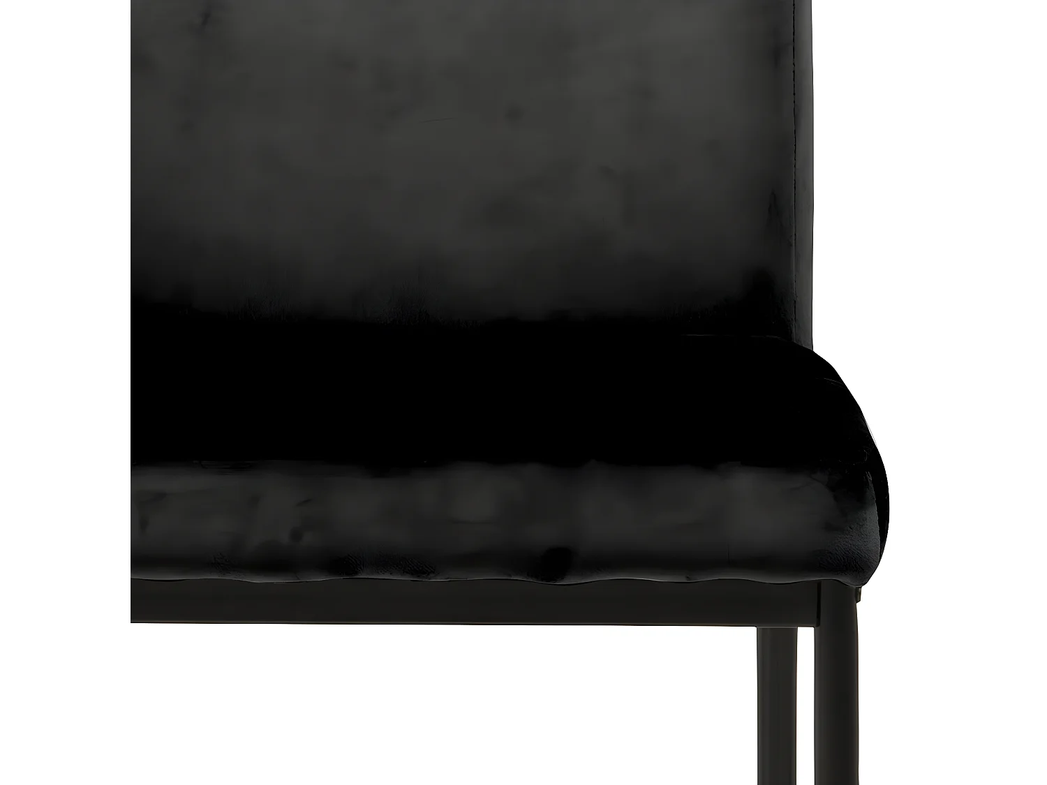 Demi Chaise de salle à manger, noir.